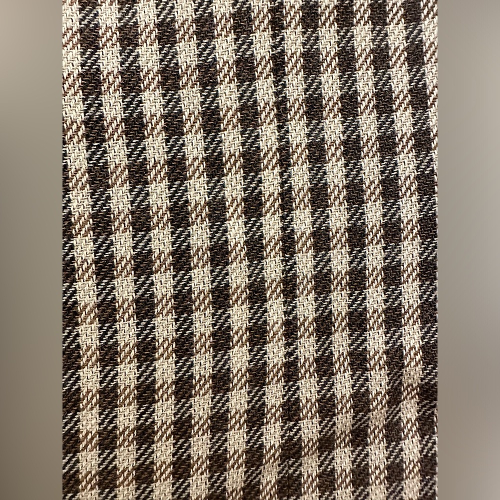 Sportmax Size 4 Brown/Neutrals Plaid Double Breasted Blazer - Picture 2 of 9